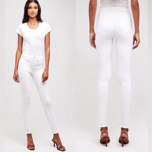 L'AGENCE Classic White Denim Marguerite high rise skinny size 27